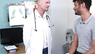 I let my doctor stepdad Jake Lawrence examine my penis but ends up sucking it