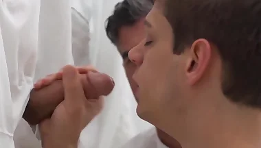 Secret missionary double penetration video with a twist