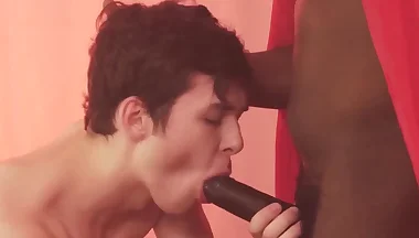 White Twink's Domination Experience With A Thick Black Dick