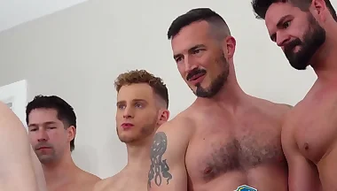 Braxton Cruz and Eddie Patrick stretch Jack Aries holes in nasty gangbang