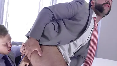 Sexy Robbie Rojo ass fucked hardcore by classy suit stallion