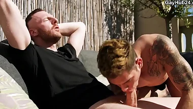 Lucky Latino Bottom Got A Perfect Opened Hole Ready For Big German Cock