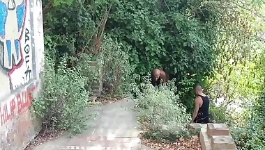 Rough Bareback Outdoors in Abandoned House With Hot Muscle Hard Top