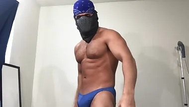 Post Gym Pump Bathroom Flex jerk & Cum