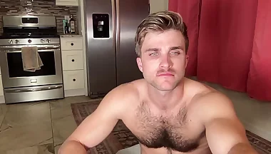 Naked Exercise And Jerk-Off